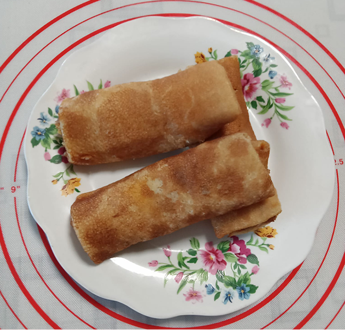 Домашние фаршированные блины с мясом
